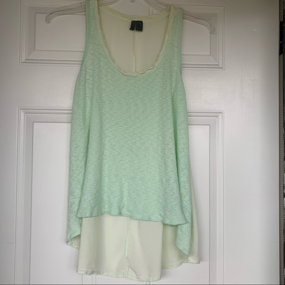 Left of Center {Anthropologie} Mixed Media Tank-S - Picture 1 of 7